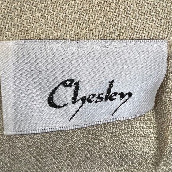 Vintage Y2K Women's Chesley Gold Flared Skirt Polyester Back Zip Size Medium - Picture 4 of 4